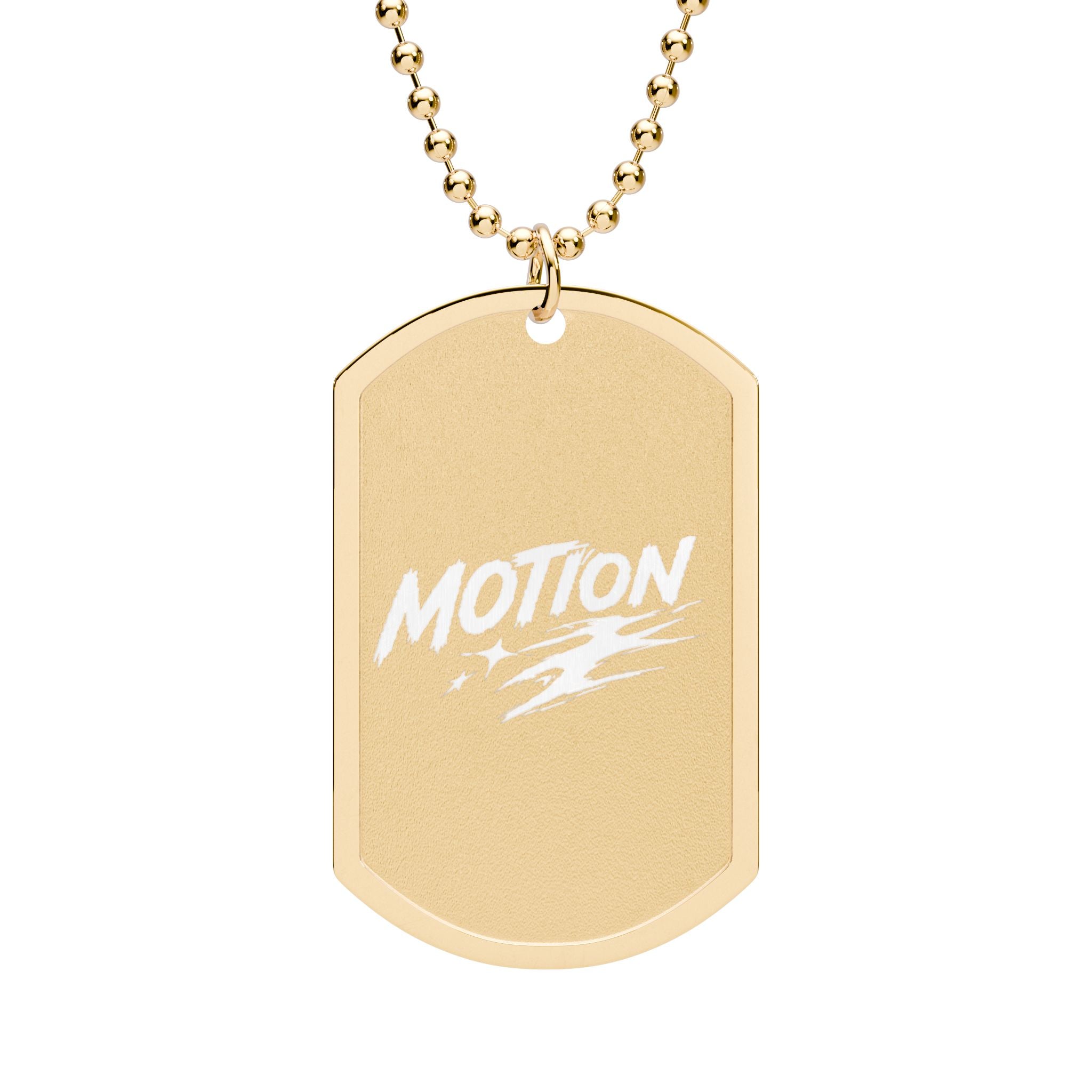 MOTION Dog Tag + Chain