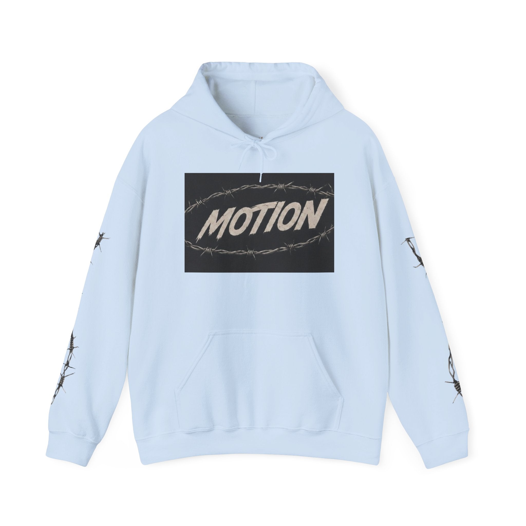 MOTION Barbed Wire Box Logo Hoodie