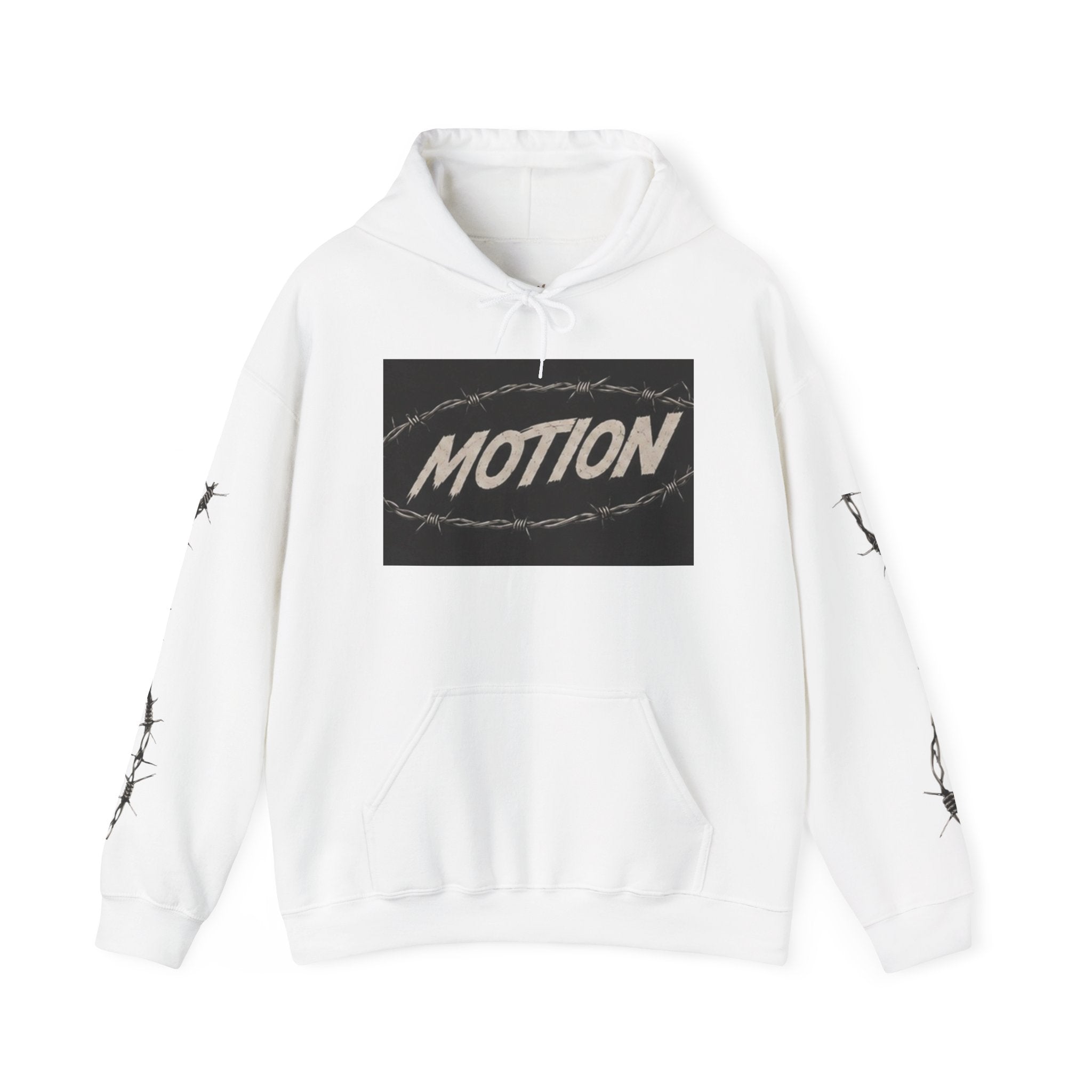 MOTION Barbed Wire Box Logo Hoodie